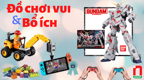 3 đồ chơi giáo dục tốt theo độ tuổi: Lego - Gundam - Nintendo Switch