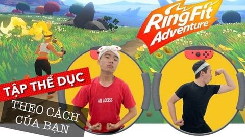 Cùng nShop chơi thử Ring Fit Adventure trên Nintendo Switch, Game hay & còn tập thể dục tốt sức khỏe