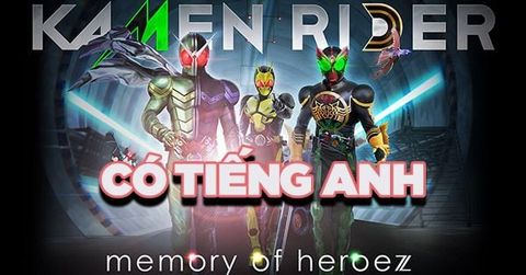 Kamen Rider Memory of Heroez sẽ có tiếng Anh