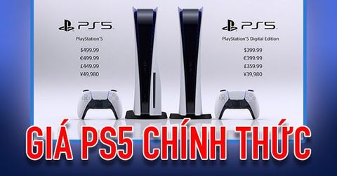 Giá bán PS5 chính thức, ngày phát hành và cấu hình chi tiết