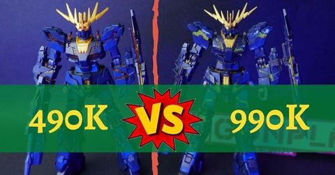 So sánh mô hình HG và RG Unicorn Gundam 02 Banshee Norn, đắt xắt ra miếng?