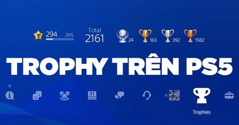 Hệ thống Trophy PS5 được Sony làm mới hấp dẫn người chơi hơn