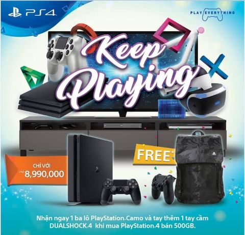 Khuyến mãi mua máy Playstation 4 mùa hè 2018: Quà tặng cực Kool