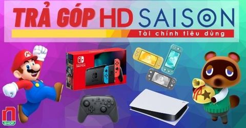 Mua trả góp PS5, Nintendo Switch, Switch Lite với HD SAISON