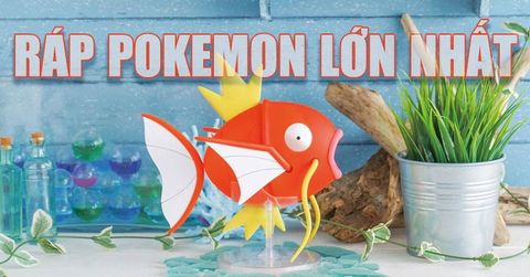 Bộ lắp ráp mô hình Pokemon lớn nhất đầu tiên - Magikarp