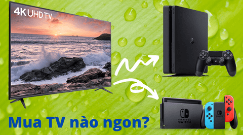 Tivi chơi game & 5 giải đáp dành cho tín đồ Game Console