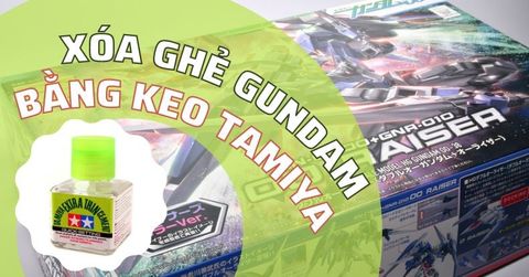 Ghẻ Gundam có thể làm mờ bằng keo Tamiya