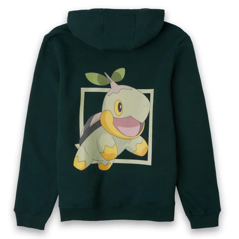 Hoddie Pokémon Turtwig Unisex - Màu xanh lá cây