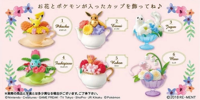 Tách trà thơm ngát mùi Pokemon - Pokemon Floral Cup Collection