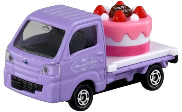 Tomica No. 27 Subaru Sambar Cake Truck mô hình xe tải đồ chơi chở bánh kem kèm hộp