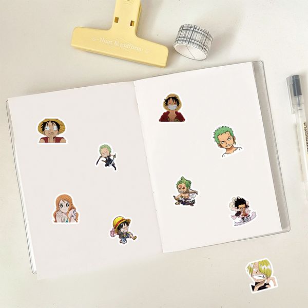Bộ Hình dán sticker One Piece Vol 3 100 cái có thể dùng làm quà tặng dễ thương cho bạn bè mê truyện tranh