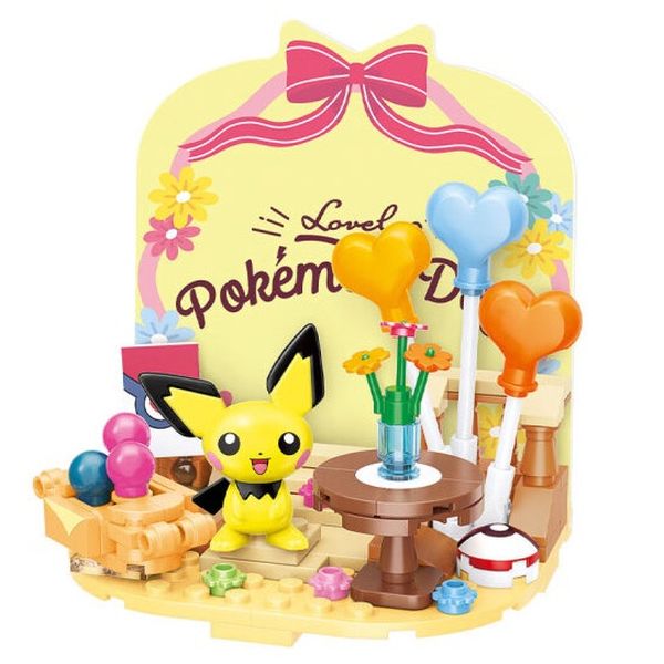 Đồ chơi lắp ráp Keeppley Lovely Pokemon Days Pichu A Fun Party dễ thương nhựa abs an toàn giá rẻ chất lượng tốt chính hãng mua làm quà tặng cho bé nhỏ trẻ em con cái bạn bè gia đình