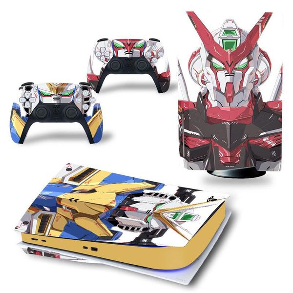Decal dán chủ đề Gundam Fighting đẹp mắt bảo vệ máy PS5 Standard Dualsense Controller