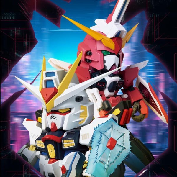 unbox đập hộp QMSV Mini Strike Freedom Gundam & Infinity Justice Gundam Blind Box hiếm