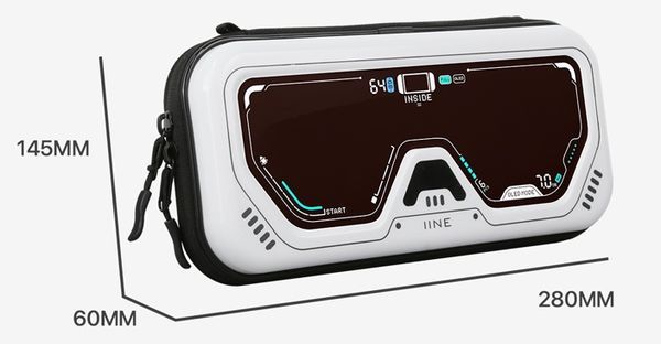 cách dùng bóp đựng Nintendo Switch OLED loại cứng IINE White Sunglasses