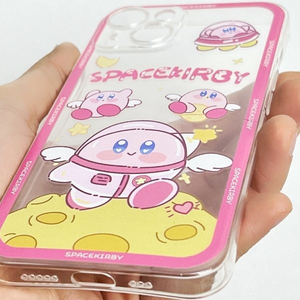 Shop phụ kiện điện thoại bán Case điện thoại Space Kirby bằng nhựa cho iPhone 13 Pro Pro Max