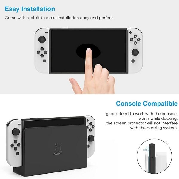 Bảo vệ màn hình Nintendo Switch OLED cường lực