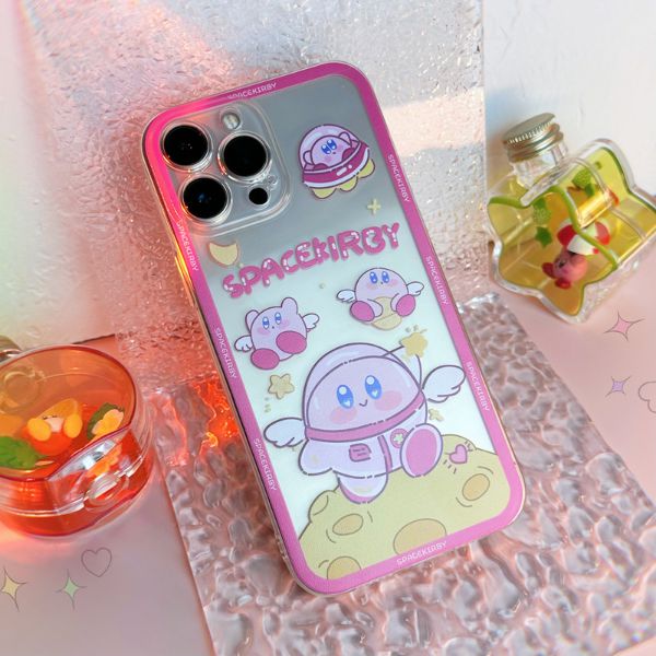 Case điện thoại Space Kirby bằng nhựa cho iPhone 13ProPro Max