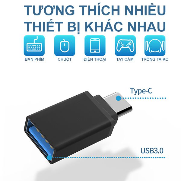Cửa hàng bán thiết bị OTG chuyển USB A 3.0 sang USB Type C giá rẻ nhất