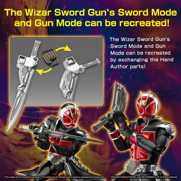 custom mô hình Kamen Rider Wizard Flame Style Figure-rise Standard
