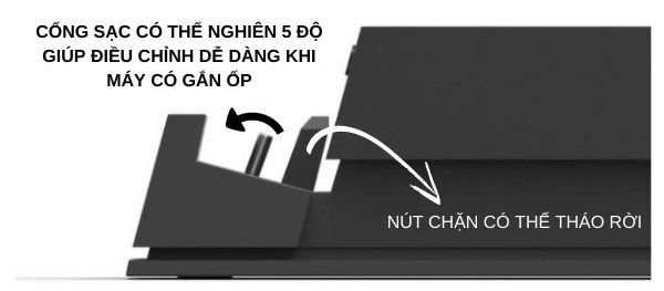 Dock gắn vừa ốp lưng cho máy Nintendo Switch
