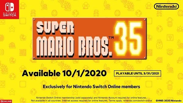 Game Super Mario Bros 35 trên NIntendo Switch Online