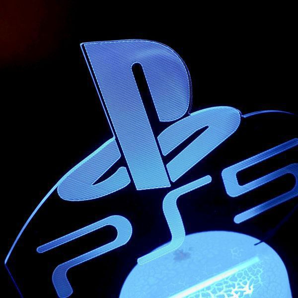 Decor góc gaming Đèn LED 3D RGB trang trí bàn Gaming PlayStation tặng kèm remote