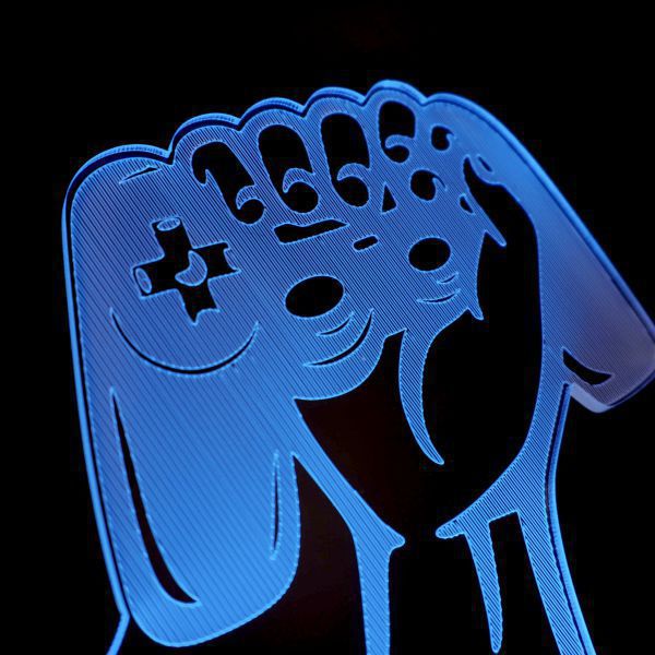 Đèn trang trí gaming Đèn LED 3D RGB trang trí bàn Gaming tặng kèm remote giá rẻ nhất