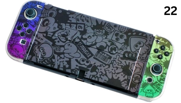 Case ốp in hình bảo vệ Nintendo Switch OLED tặng kèm bảo vệ Joy-con Splatoon Edition