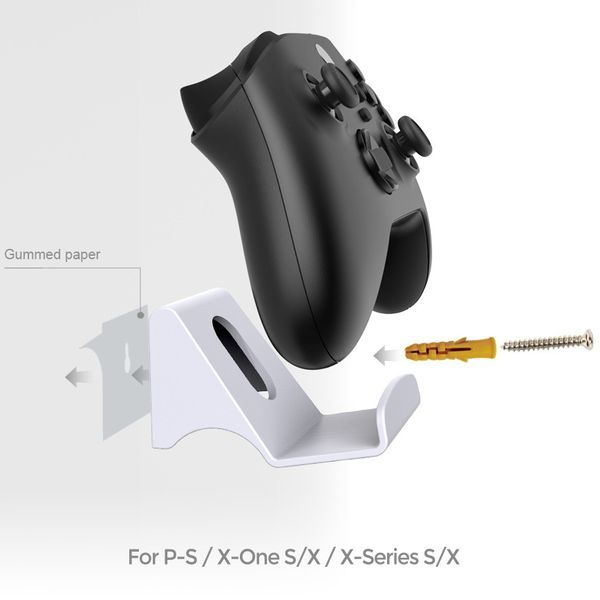 cách lắp kệ game và đế dựng tay cầm treo tường DOBE PS5 Switch Xbox TP5-1543