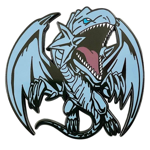 Huy hiệu pin cài áo hình Blue-eyes White Dragon Rồng Trắng Mắt Xanh