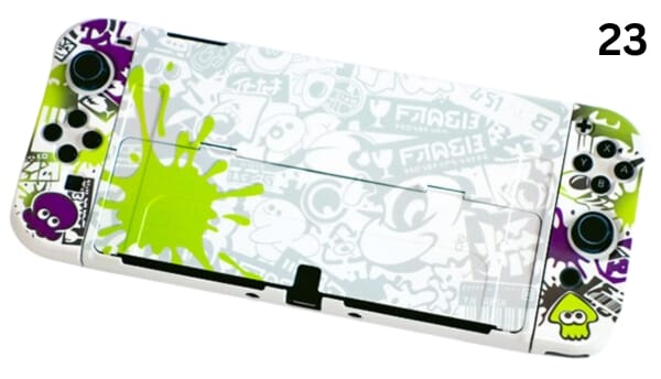 Case ốp in hình bảo vệ Nintendo Switch OLED tặng kèm bảo vệ Joy-con Splatoon 3