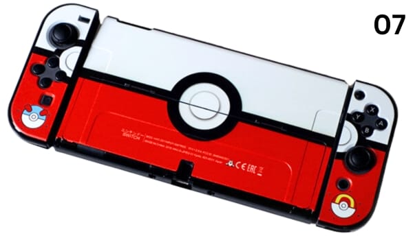 Case ốp in hình bảo vệ Nintendo Switch OLED tặng kèm bảo vệ Joy-con Pokeball Pokemon Poke Ball