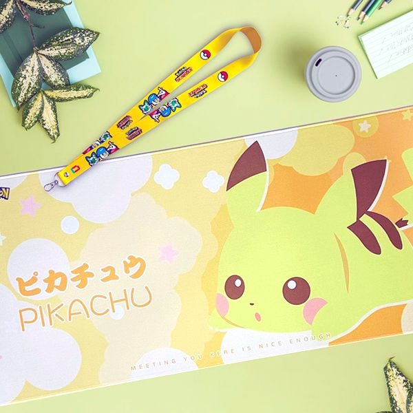 Lót chuột Gaming Pokemon Chibi cao cấp Pikachu