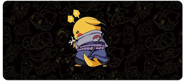 Lót chuột gaming Pokemon Pikachu Cosplay Naruto - Sasuke Black