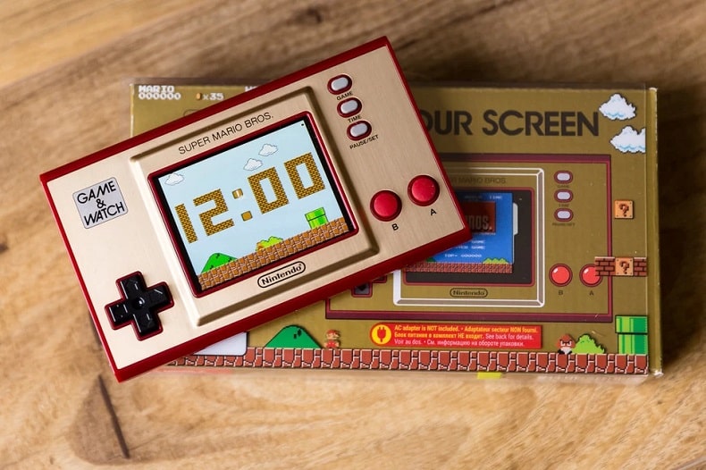 máy chơi game cổ điển 4 nút bỏ túi Nintendo Game & watch Super Mario