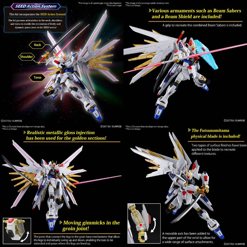 Mighty Strike Freedom Gundam gunpla siêu mạnh