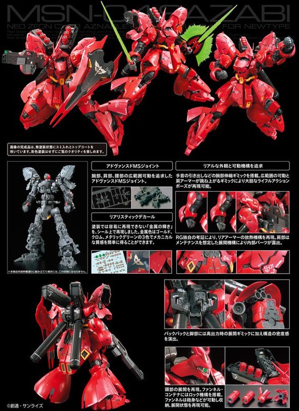 mua mô hình lắp ráp Sazabi RG Gundam