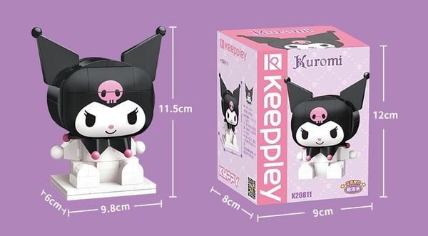 Cửa hàng bán Đồ chơi lắp ráp Keeppley Sanrio Kuromi K20811 đẹp mắt dễ thương nhựa abs an toàn giá rẻ chất lượng tốt chính hãng có giao hàng toàn quốc nhiều ưu đãi