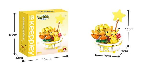 Shop chuyên bán Đồ chơi lắp ráp Keeppley Pokemon Bonsai Series Pikachu K20217 đẹp mắt dễ thương nhựa abs an toàn giá rẻ chất lượng tốt chính hãng mua tặng bạn bè người thân gia đình