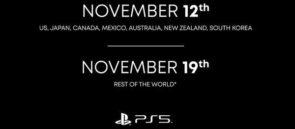 Ngày phát hành PS5