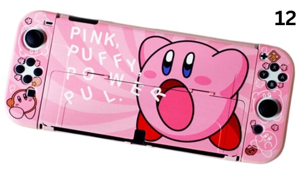 Case ốp in hình bảo vệ Nintendo Switch OLED tặng kèm bảo vệ Joy-con hình Kirby Kabi