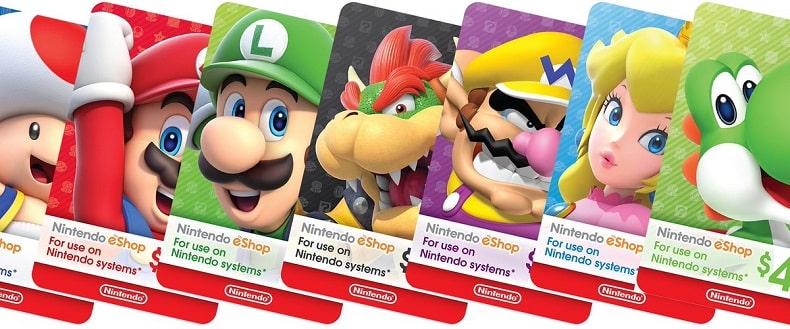 Thẻ nạp tiền Nintendo eShop cho Nintendo Switch