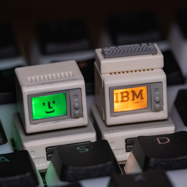 Nút bấm phím cơ keycap hình máy tính IBM thay thế màn hình giá tốt