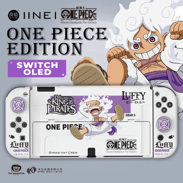 Shop bán Ốp lưng máy Switch OLED kèm case Joy-con One Piece Luffy cực đẹp