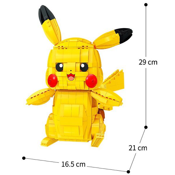 Đồ chơi lắp ráp xếp hình Pikachu Large Pokemon Keeppley S0101 kích thước cực lớn