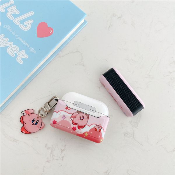 Phụ kiện Ốp lưng AirPods Pro Ngôi sao Kabi Kirby màu hồng xanh
