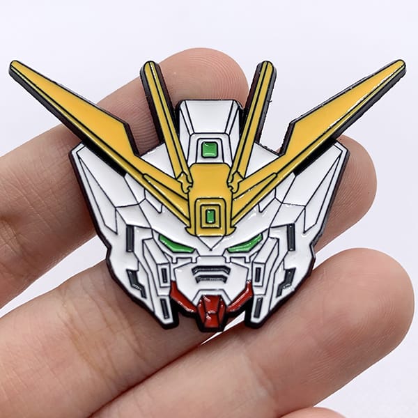 Pin ghim cài áo balo trang trí hình Gundam Wing