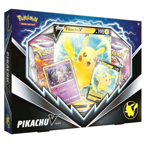 phân biệt bài Pokemon TCG Pikachu V Box real fake