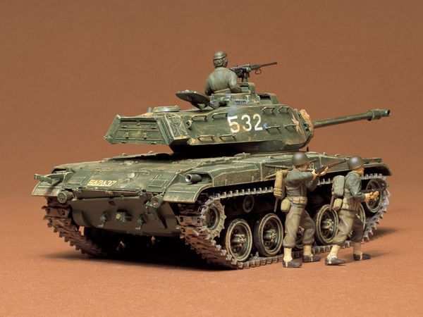 review mô hình xe tăng US M41 Walker Bulldog 1/35 Tamiya 35055